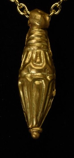 Ancient Roman Gold Phallic Amulet