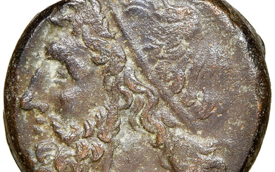Ancients: , SICILY. Syracuse. Hieron II (ca. 275-215 BC). AE litra (19mm, 1h). NGC Choice VF....