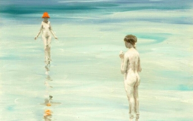 Andre Gisson Nudes at Beach Painting