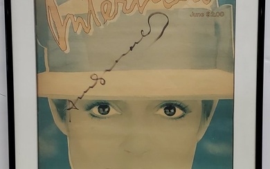 Andy Warhol Autographed Interview Magazine Actress Susan Sarandon Cover Signed Pop Art