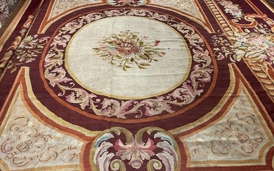 Antique Aubusson Carpet 12'5'' X 14'0'', Item # 56277