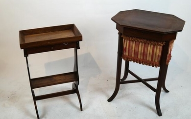 Antique Sewing and Book Tables