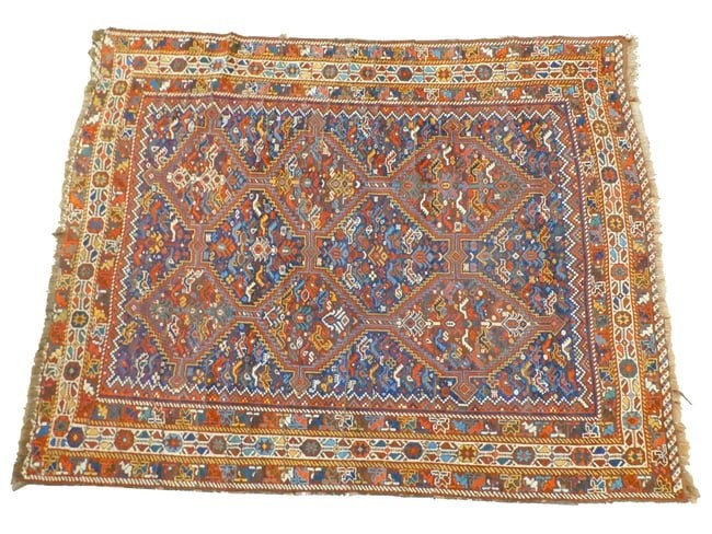 Antique oriental rug. Early 20th century. Shiraz