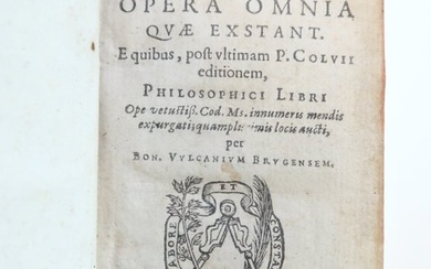 Apulée / Plantin / Pierre Colvius, Bonaventura Vulcanius - Opera Omnia quae exstant - 1594