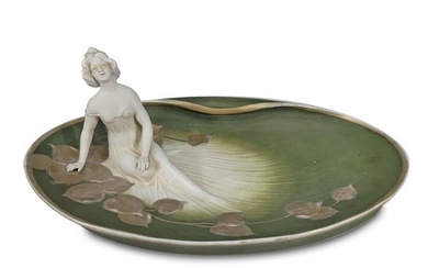 Art Nouveau German porcelain tray