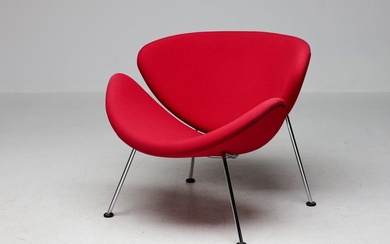 Artifort - Pierre Paulin - Lounge chair (1) - Orange slice F437 - Wool