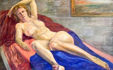 Artist Unknown - Reclining Nude