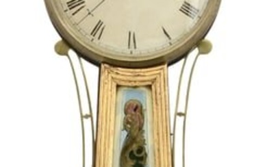Attributed to David Williams (1769-1823), Presentation Banjo Clock, Newport, Rhode Island