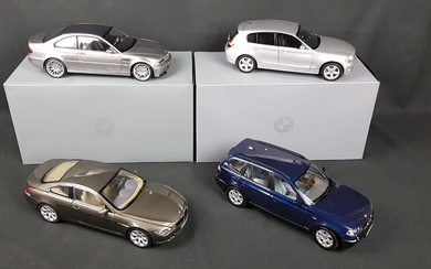 BMW - QUATRE BMW échelle 1/18 : 1x M3 CSL 1x 6er Coupé 6 Series...
