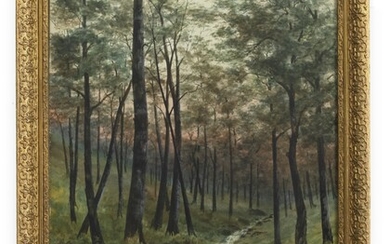 BURN AT SUNSET, A WATERCOLOUR BY A BRYANT