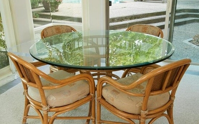 Bamboo Table w/ 6 Chairs