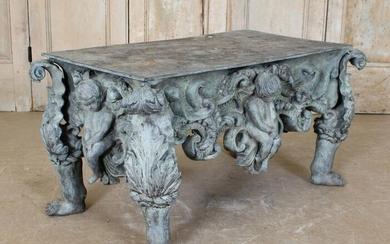Baroque Style Bronze Table