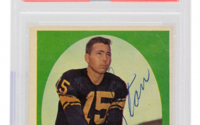 Bart Starr Signed 1958 Topps #66 (PSA | Autograph Graded 9)