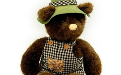 Bear Tales by Gund, Brown Overalls Teddy Bear