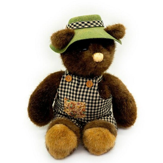 Bear Tales by Gund, Brown Overalls Teddy Bear