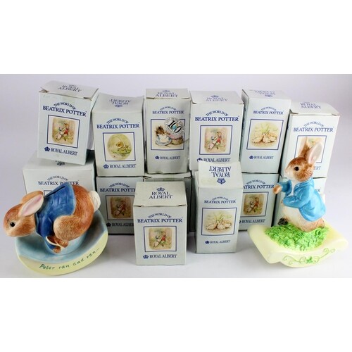 Beatrix Potter. A collection of over seventy Royal Albert Be...
