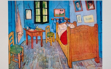 Bedroom by Vincent Van Gogh Estate Signed Giclee