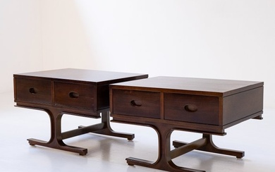 Bernini - Gianfranco Frattini - Bedside table (2) - Walnut