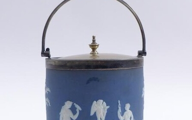 Biskuitdose mit antikisierenden Figuren, Wedgwood, 19.
