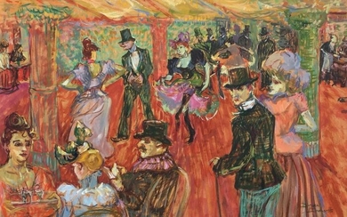 Borgen Lindhardt (1974) - Dans salon café Parijs - Toulouse Lautrec