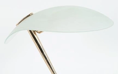 Brass and Glass Modernist Italian Lamp Cinquanta