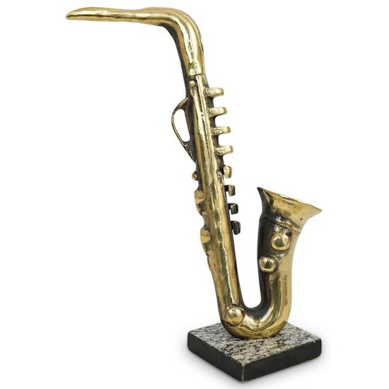 Bronze Saxophone Sculpture