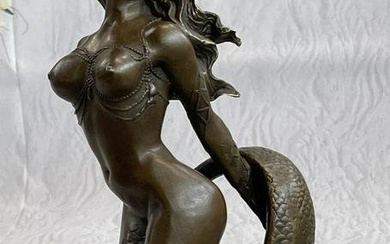 Bronze Sculpture Reproduction of Elegant Mermaid Bronze by Milo