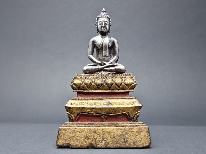 Buddha (1) - Gold, Lacquer, Silver, Wood - Thailand - Rama I (1782-1809)
