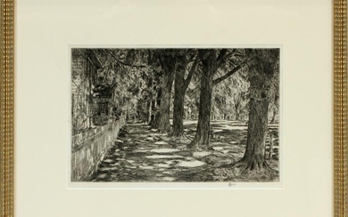 CHILDE HASSAM [AMERICAN 1859-1935] ETCHING, PLATE SIZE