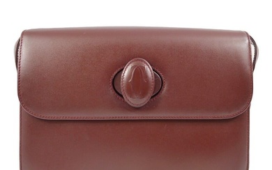 Cartier Bordeaux Must De Cartier Shoulder Bag C24