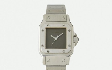 Cartier, 'Santos' stainless steel wristwatch, Ref. 2960