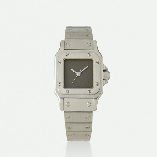 Cartier, 'Santos' stainless steel wristwatch, Ref. 2960