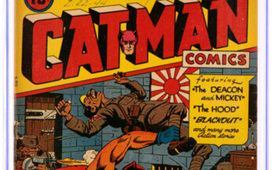 Cat-Man Comics V3#13 Okajima Pedigree (Continental, 1944) CGC VG...