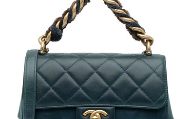 Chanel Small Calfskin Straight Lined Flap