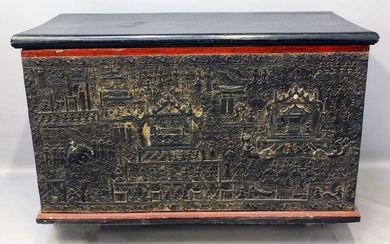 Chest (1) - Lacquer, Wood - Thailand - Early 19th century