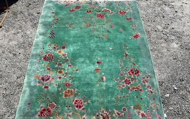 Chinese Deco Room-Size Carpet, 11ft 3in x 8ft 6in