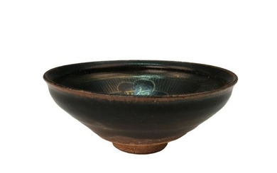 Chinese Gold Drawing Jianzhan Tea Bowl