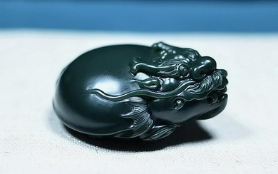 Chinese Hetian Jade Statue -Tortoise