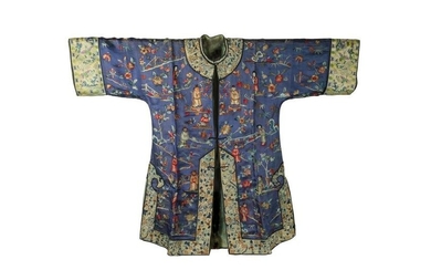 Chinese Purple Ground Lady's Robe, 19th Century