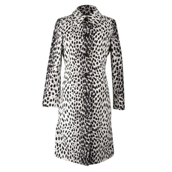 Christian Dior Coat Light Spring Leopard Print fits 8