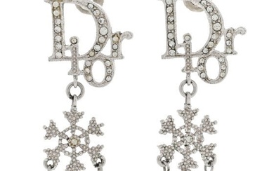 Christian Dior Crystal Logo Snowflake