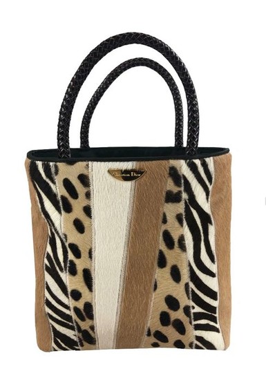Christian Dior - Leopard Ponyhair Tote Handbag