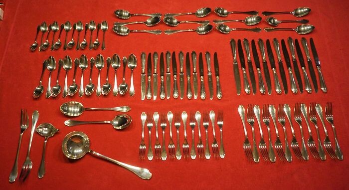 Christofle - 90 piece cutlery for 12 people from 1955 in very good condition (90) - Silverplate