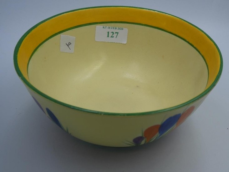 Clarice cliff bowl in the crocus pattern