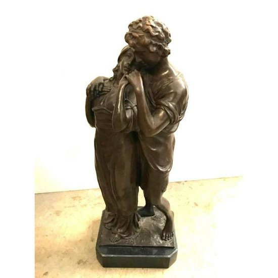 Classical Lovers Bronze Sculpture