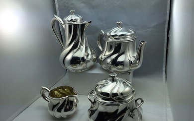 Coffee and tea service (4) - .950 silver - Odiot - France - Second half 19th century