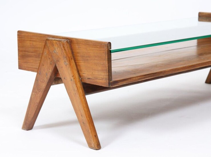 "Coffee table" de Pierre Jeanneret (1896-1967)... - Lot 127 - Lux-Auction