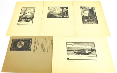 Collection 4 Etienne Gaudet Wood Engravings