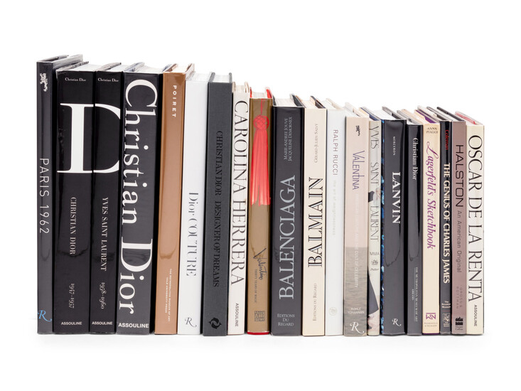 Collection of 20 Fashion Designer Books from the Library of Michelle Smith
