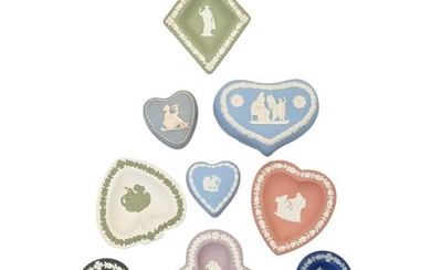 Collection of Wedgwood Dipped Jasperware Card Suite